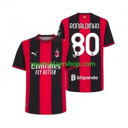AC Milan drakt Ronaldinho 80 Hjemmetrøye Kort erm 2026-2027 , Herre AC Milan drakt Ronaldinho 80 Hjemmetrøye Kort erm 2026-2027 , Herre