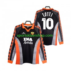 AS Roma drakt Totti 10 1998 Retro Tredjetrøye Lang erm 1999 , Herre