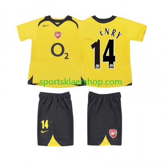 Arsenal drakt Thierry Henry 14 2005 Retro Bortetrøye Kort erm 2006 , Barnesett
