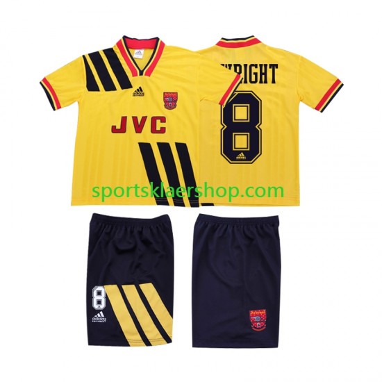 Arsenal drakt WRIGHT 8 1993 Retro Bortetrøye Kort erm 1994 , Barnesett