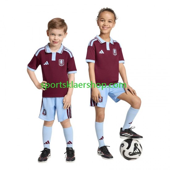 Aston Villa drakt Hjemmetrøye Kort erm 2026-2027 , Barnesett