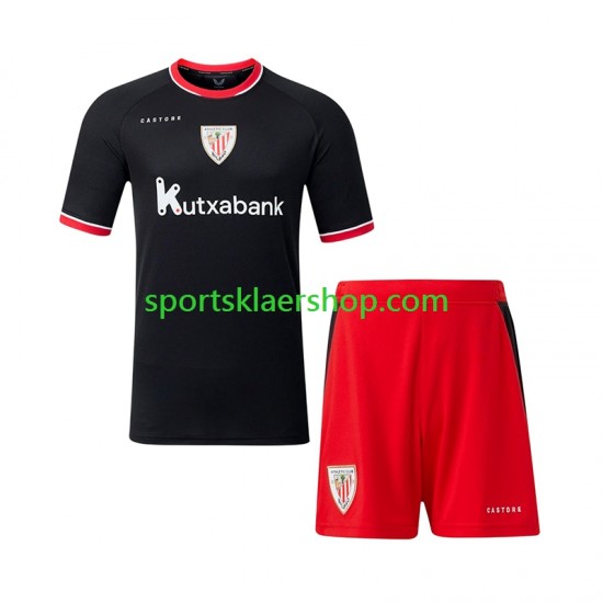 Athletic Bilbao drakt Bortetrøye Kort erm 2026-2027 , Barnesett