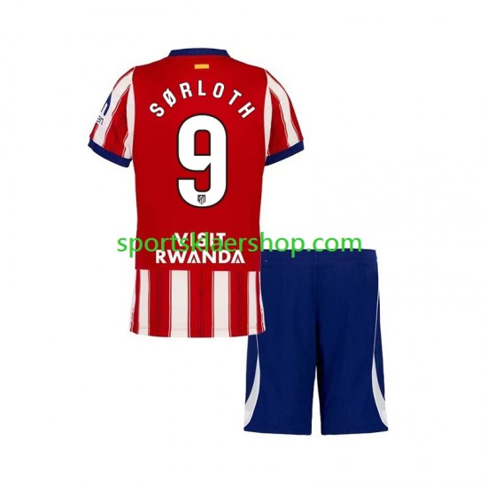 Atlético Madrid drakt Alexander Sorloth 9 Hjemmetrøye Kort erm 2026-2027 , Barnesett