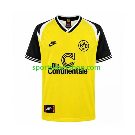 Borussia Dortmund drakt 1995 Retro Hjemmetrøye Kort erm , Herre