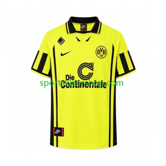 Borussia Dortmund drakt 1996 Retro Hjemmetrøye Kort erm , Herre