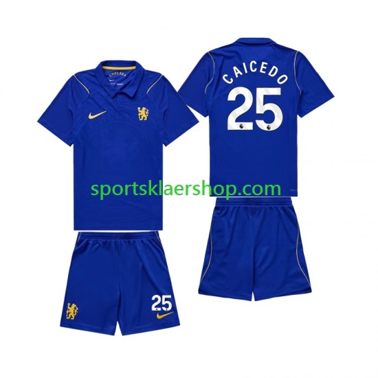 Chelsea drakt Moises Caicedo 25 Hjemmetrøye Kort erm 2026-2027 , Barnesett