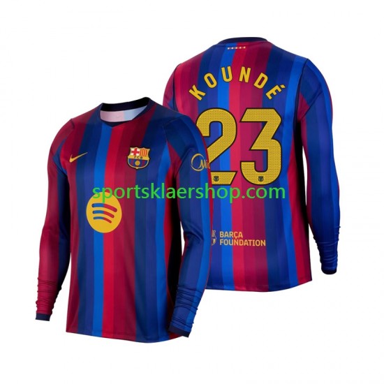 FC Barcelona drakt Jules Kounde 23 Hjemmetrøye Lang erm 2026-2027 , Herre