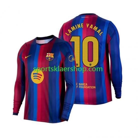 FC Barcelona drakt Lamine Yamal 10 Hjemmetrøye Lang erm 2026-2027 , Herre