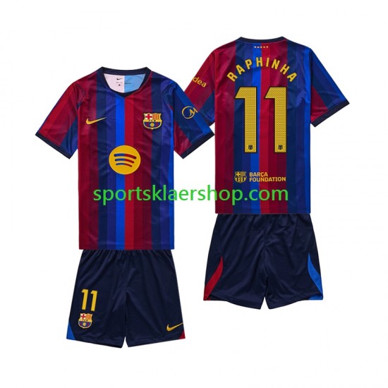 FC Barcelona drakt Raphinha 11 Hjemmetrøye Kort erm 2026-2027 , Barnesett