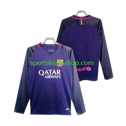 FC Barcelona drakt 2016 2017 Retro Bortetrøye Lang erm , Herre