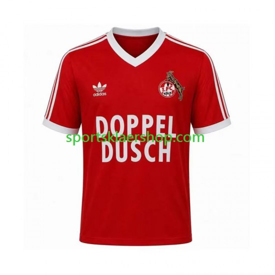 FC Köln drakt 1984 1985 Retro Bortetrøye Kort erm , Herre