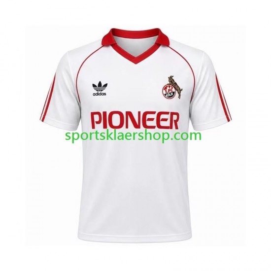 FC Köln drakt 1980 1981 Retro Hjemmetrøye Kort erm , Herre