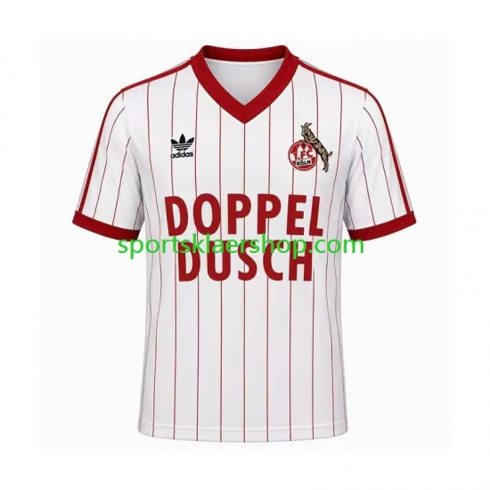 FC Köln drakt 1982 1983 Retro Hjemmetrøye Kort erm , Herre