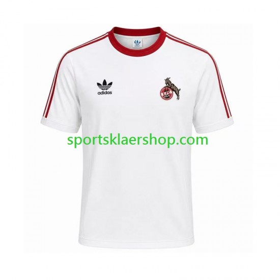 FC Köln drakt 1986 1987 Retro Hjemmetrøye Kort erm , Herre