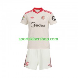 Sevilla FC drakt Retro Hjemmetrøye Kort erm 2025-2026 , Barnesett