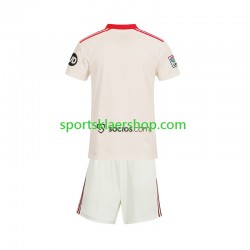 Sevilla FC drakt Retro Hjemmetrøye Kort erm 2025-2026 , Barnesett