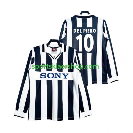 Juventus drakt DEL PIERO 10 1997 Retro Hjemmetrøye Lang erm , Herre