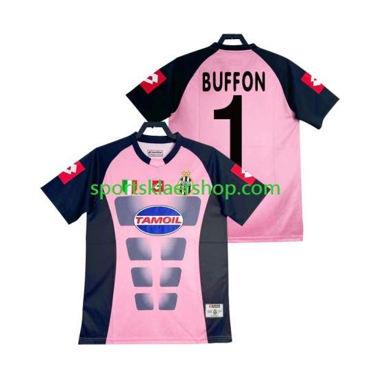 Juventus drakt Buffon 1 Keeper Retro Bortetrøye Kort erm 2002-2003 , Herre