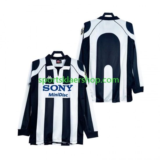 Juventus drakt 1997 1998 Retro Hjemmetrøye Lang erm , Herre