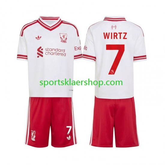 Liverpool drakt Florian Wirtz 7 Bortetrøye Kort erm 2026-2027 , Barnesett