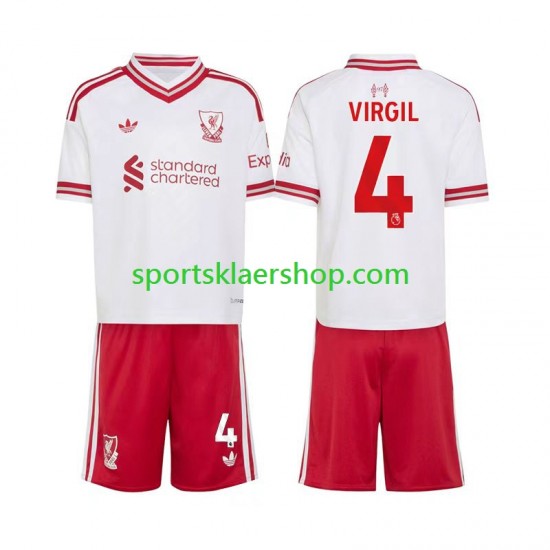 Liverpool drakt Virgil van Dijk 4 Bortetrøye Kort erm 2026-2027 , Barnesett