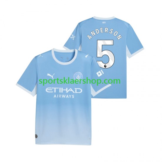 Manchester City drakt Elliot Anderson 5 Hjemmetrøye Kort erm 2026-2027 , Herre