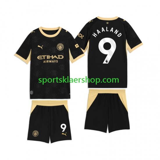 Manchester City drakt Erling Haaland 9 Bortetrøye Kort erm 2026-2027 , Barnesett