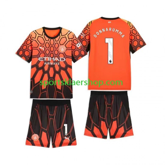 Manchester City drakt Gianluigi Donnarumma 1 Keeper Tredjetrøye Kort erm 2026-2027 , Barnesett