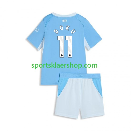 Manchester City drakt Jeremy Doku 11 Hjemmetrøye Kort erm 2026-2027 , Barnesett