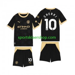 Manchester City drakt Rayan Cherki 10 Bortetrøye Kort erm 2026-2027 , Barnesett