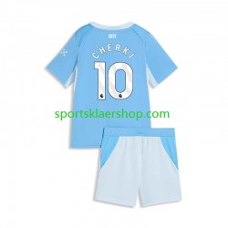 Manchester City drakt Rayan Cherki 10 Hjemmetrøye Kort erm 2026-2027 , Barnesett