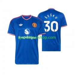 Manchester Utd drakt Benjamin Sesko 30 Bortetrøye Kort erm 2026-2027 , Herre