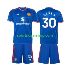 Manchester Utd drakt Benjamin Sesko 30 Bortetrøye Kort erm 2026-2027 , Barnesett
