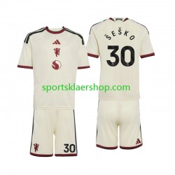 Manchester Utd drakt Benjamin Sesko 30 Tredjetrøye Kort erm 2026-2027 , Barnesett