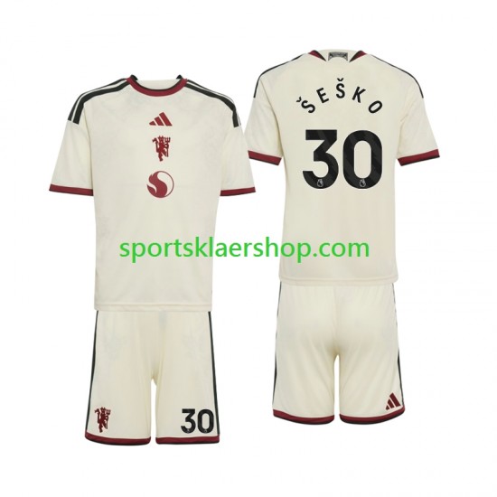Manchester Utd drakt Benjamin Sesko 30 Tredjetrøye Kort erm 2026-2027 , Barnesett