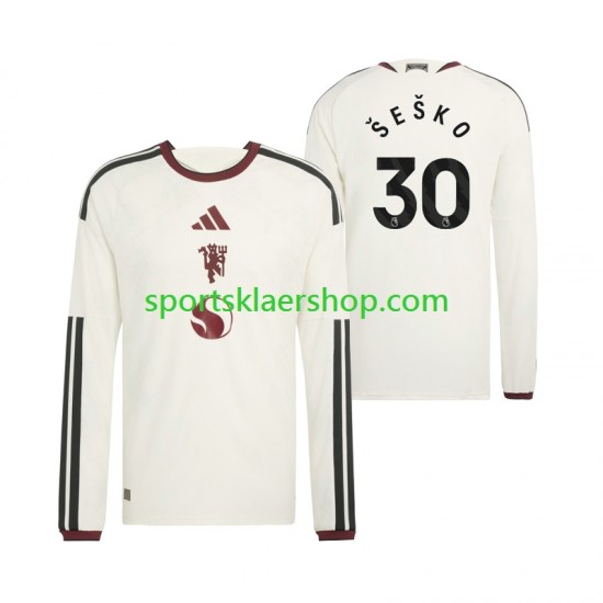 Manchester Utd drakt Benjamin Sesko 30 Tredjetrøye Lang erm 2026-2027 , Herre