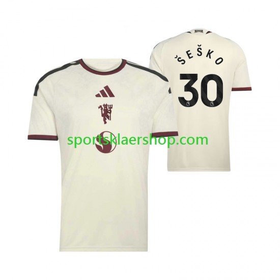 Manchester Utd drakt Benjamin Sesko 30 Tredjetrøye Kort erm 2026-2027 , Herre