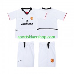 Manchester Utd Football Shirt 2002 2003 Bortetrøye Kort erm , Barnesett