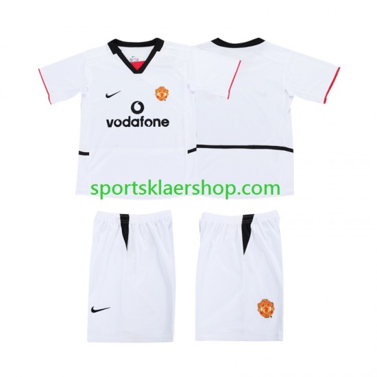 Manchester Utd Football Shirt 2002 2003 Bortetrøye Kort erm , Barnesett