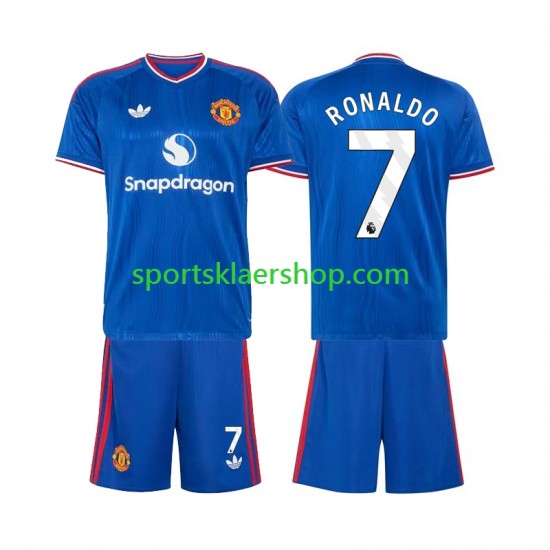 Manchester Utd drakt Cristiano Ronaldo 7 Bortetrøye Kort erm 2026-2027 , Barnesett