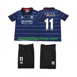 Manchester Utd drakt GIGGS 11 2000 Retro Bortetrøye Kort erm 1999 , Barnesett