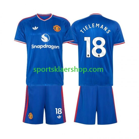 Manchester Utd drakt Youri Tielemans 18 Bortetrøye Kort erm 2026-2027 , Barnesett
