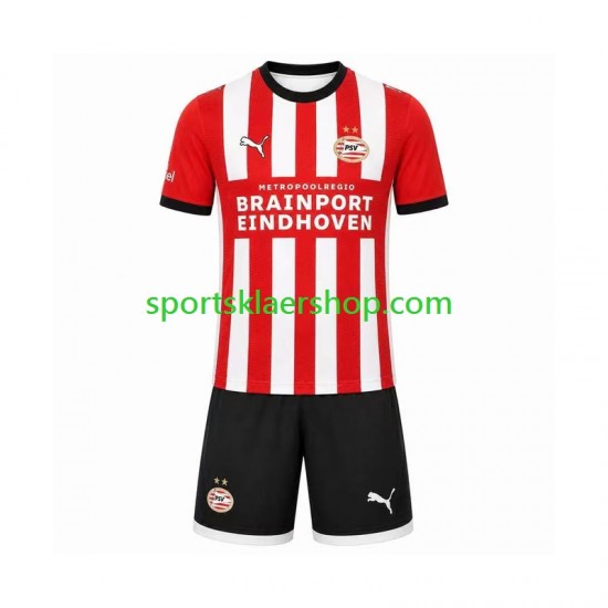 PSV Eindhoven drakt Hjemmetrøye Kort erm 2026-2027 , Barnesett