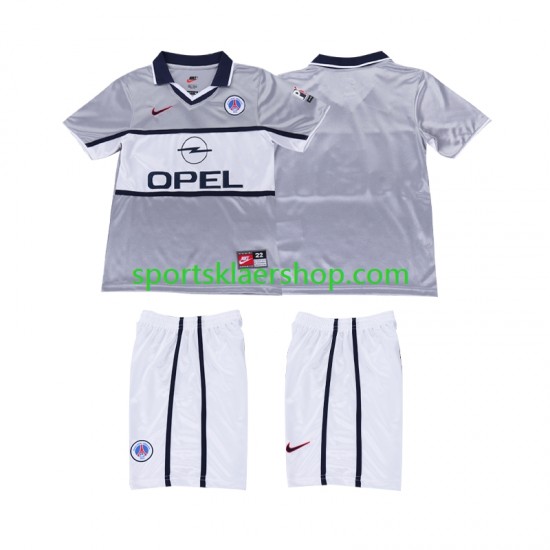 Paris Saint-Germain drakt 2000 2001 Retro Bortetrøye Kort erm , Barnesett