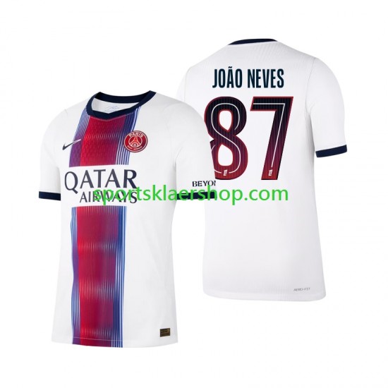 Paris Saint-Germain drakt Joao Neves 87 Bortetrøye Kort erm 2026-2027 , Herre