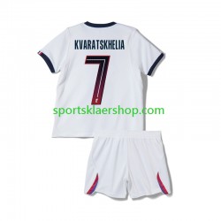 Paris Saint-Germain drakt Khvicha Kvaratskhelia 7 Bortetrøye Kort erm 2026-2027 , Barnesett