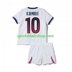Paris Saint-Germain drakt Ousmane Dembele 10 Bortetrøye Kort erm 2026-2027 , Barnesett