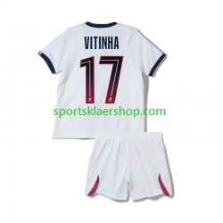 Paris Saint-Germain drakt Vitinha 17 Bortetrøye Kort erm 2026-2027 , Barnesett