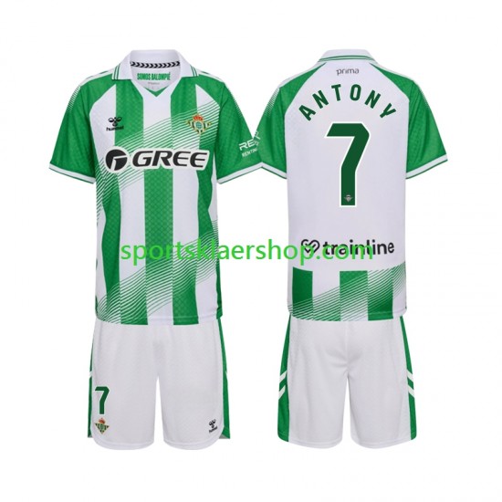 Real Betis drakt Anthoy 7 Hjemmetrøye Kort erm 2026-2027 , Barnesett
