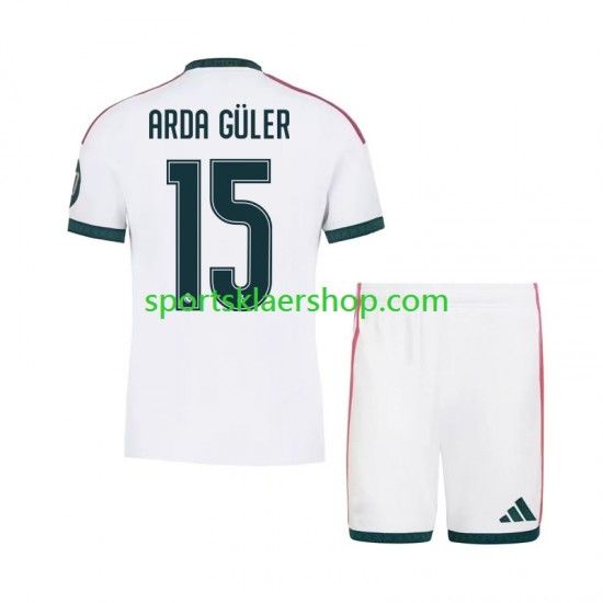 Real Madrid drakt Arda Guler 15 Hjemmetrøye Kort erm 2026-2027 , Barnesett